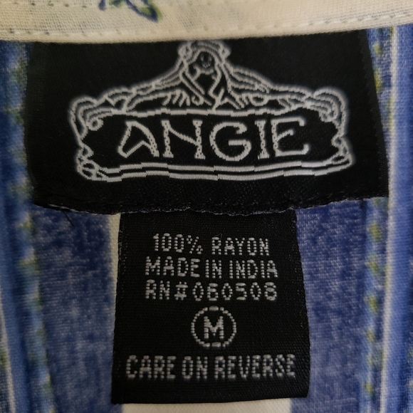 ANGIE NWOT Floral Garden Long Kimono Top M - Picture 2 of 5